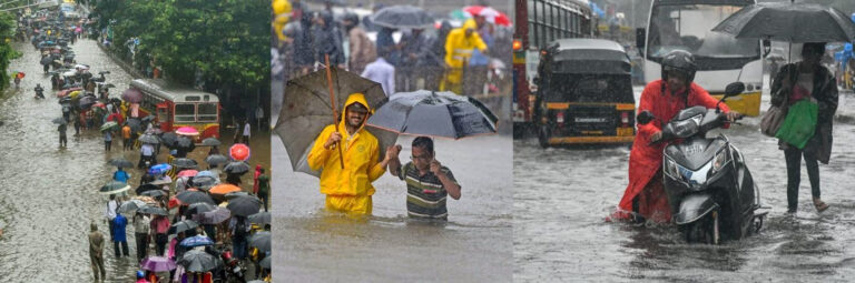 मुंबई में भारी बारिश, हाई टाइड की चेतावनी, घर से बाहर न निकलने की सलाह...