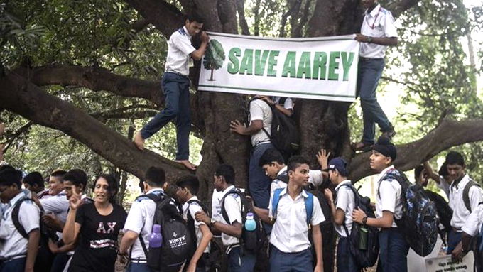 मुंबई: आरे में पेड़ों की कटाई का विरोध करने पहुंचे प्रकाश आंबेडकर पुलिस हिरासत में
