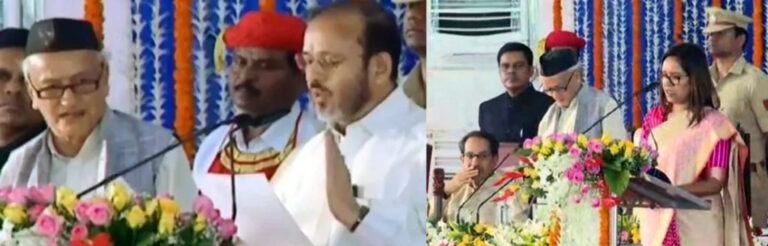 महाराष्ट्र: ठाकरे कैबिनेट विस्तार के दौरान, कांग्रेस के दो मंत्रियों को राज्यपाल कोश्यारी ने लगाई फटकार