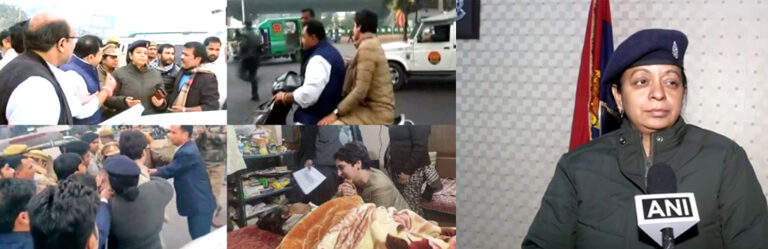 लखनऊ: प्रियंका गांधी के साथ बदसलूकी या फिर झूठ, वीडियो से खुली पोल तो प्रियंका ने मारी पलटी!