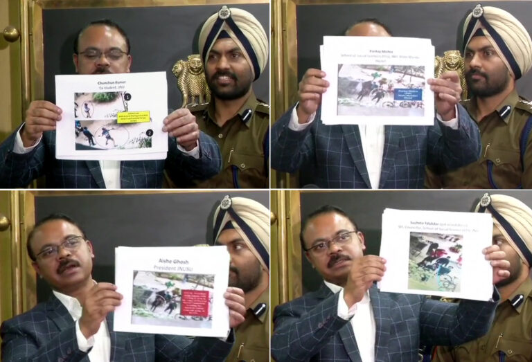 जेएनयू हिंसाः दिल्ली पुलिस ने किन छात्रों की पहचान की