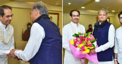 मुंबई: उद्धव ठाकरे से मिले राजस्थान के मुख्यमंत्री अशोक गहलोत