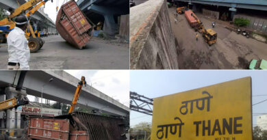 महाराष्ट्र: 40 फीट ऊंचे ब्रिज से गिरा कंटेनर, ड्राइवर की मौत