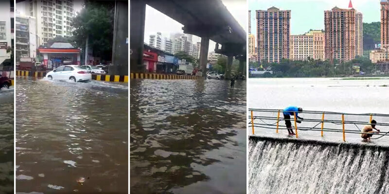 लगातार हो रही बारिश से पानी-पानी हुई मुंबई, सड़कों पर 'बाढ़' सा नज़ारा, हाई टाइड का अलर्ट