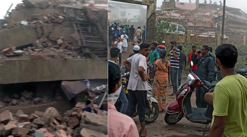 महाराष्ट्र: रायगढ़ के महाड में 5 मंजिला इमारत गिरी, 15 घायल, 70 अन्य मलबे में फंसे