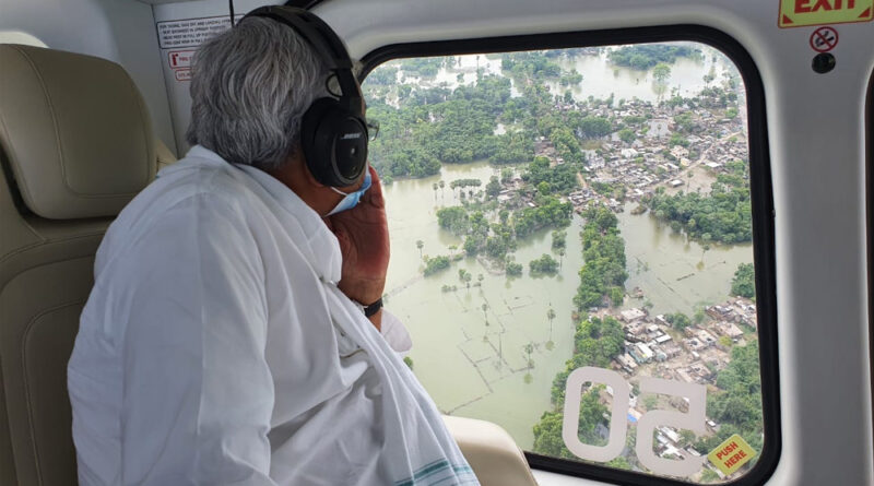 बिहार में बाढ़ का कहर, 16 जिलों के 1165 पंचायतों में घुसा पानी, CM ने किया बाढ़ग्रस्त इलाकों का हवाई सर्वेक्षण