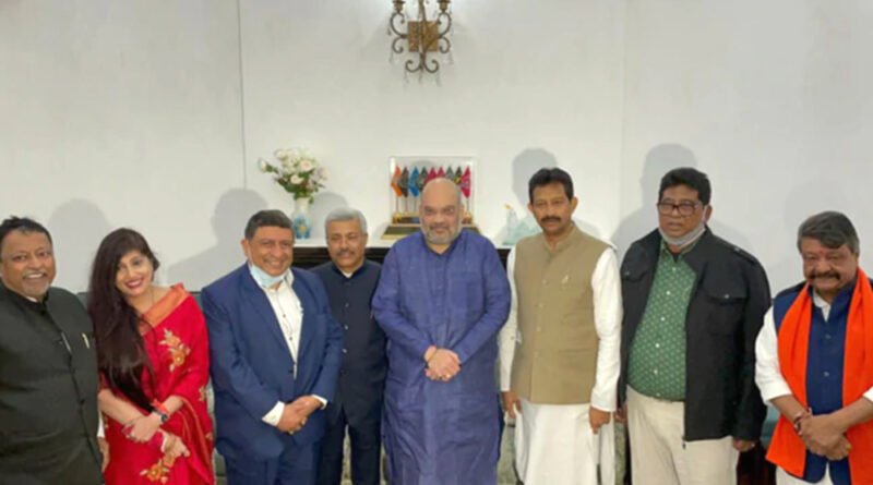 BJP में शामिल होने से पहले तृणमूल कांग्रेस के 5 नेताओं ने दिल्ली में गृहमंत्री शाह से की मुलाकात