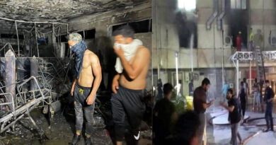 बगदाद के कोविड अस्पताल में ऑक्सीजन सिलेंडर फटने से लगी आग, 82 कोविड मरीज जिंदा जले!