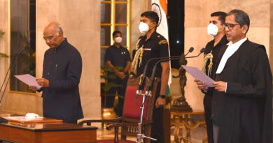 जस्टिस एनवी रमना बने देश के 48वें मुख्य न्यायाधीश, राष्ट्रपति रामनाथ कोविंद ने दिलाई पद की शपथ
