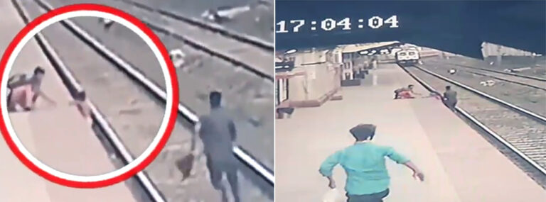 मुंबई के बहादुर रेलवेकर्मी मयूर शेलके ने अपनी जान जोखिम में डाल...ऐसे बचाई बच्चे की जान!