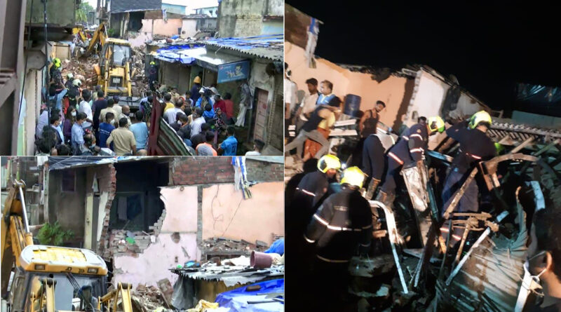 मुंबई के मलाड में इमारत गिरने से 16 लोगों की मौत!