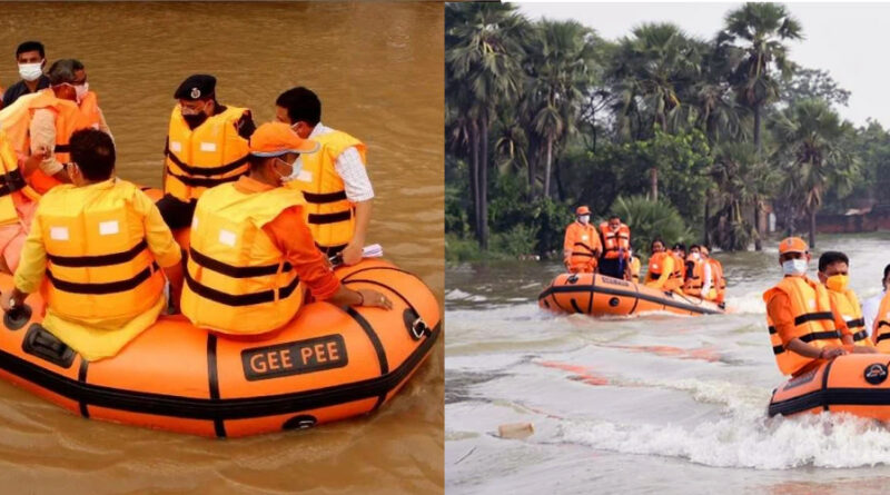 वाराणसी: मुख्‍यमंत्री योगी आदित्‍यनाथ ने किया बाढ़ राहत केंद्र का दौरा, अधिकारियों को खतरे से अलर्ट रहने का निर्देश