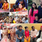 शव के पास बिलखती हुई पत्नी मीनाक्षी...अखिलेश यादव ने पीड़ित परिवार को दिए 20 लाख