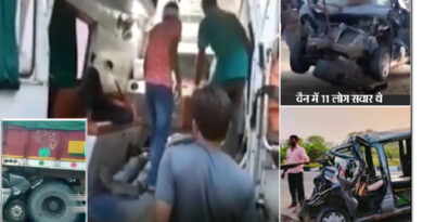 जयपुर भीषण सड़क हादसा: ट्रक और वैन की भिड़ंत में 6 की मौत!