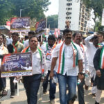 एनसीपी कार्यकर्ताओं ने किया विरोध-प्रदर्शन