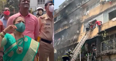 मुंबई के महालक्ष्मी इलाके में 'विट्ठल निवास' की तीसरी मंजिल पर लगी भीषण आग