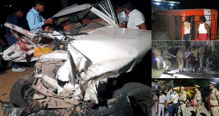 यूपी के देवरिया में भीषण सड़क हादसा: बस और बोलेरो की टक्कर में छह की मौत; चार गंभीर रूप से घायल, 'तिलक समारोह' से लौट रही थी कार