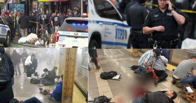 न्यूयार्क के सबवे स्टेशन पर गोलीबारी में 13 घायल, अज्ञात हमलावर ने पहन रखा था गैस मास्क