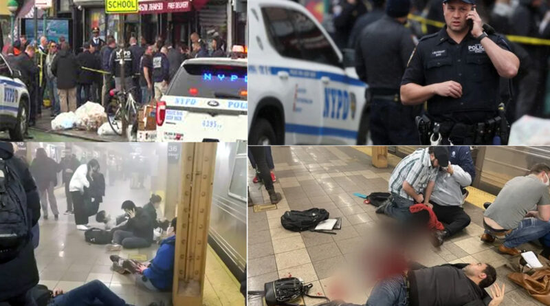 न्यूयार्क के सबवे स्टेशन पर गोलीबारी में 13 घायल, अज्ञात हमलावर ने पहन रखा था गैस मास्क