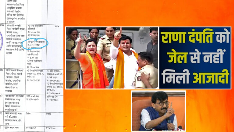 संजय राउत के ट्वीट से बढ़ी राणा दम्पति की मुश्किलें; दाऊद के गुर्गे यूसुफ लकड़ावाला से लिया था 80 लाख का लोन!