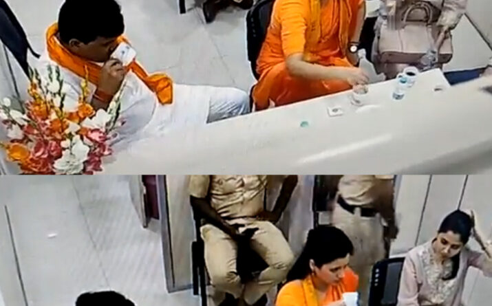 खार पुलिस स्टेशन में चाय पीते दिखे नवनीत और रवि राणा, मुंबई पुलिस ने जारी किया वीडियो