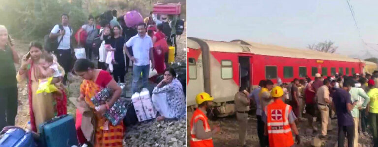 'पवन एक्सप्रेस (11061)' के 10 डिब्बे पटरी से उतरे, कई लोग घायल, राहत बचाव कार्य जारी