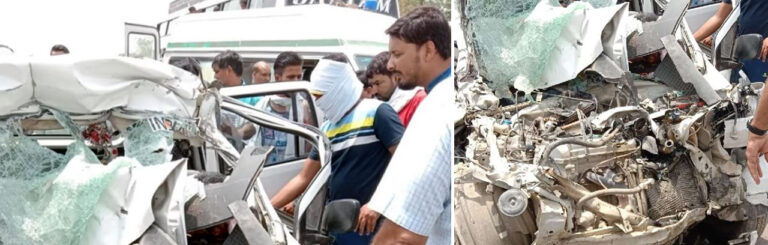 कानपुर में दर्दनाक सड़क हादसा: पानी के टैंकर में जा घुसी कार, चार लोगों की मौत!