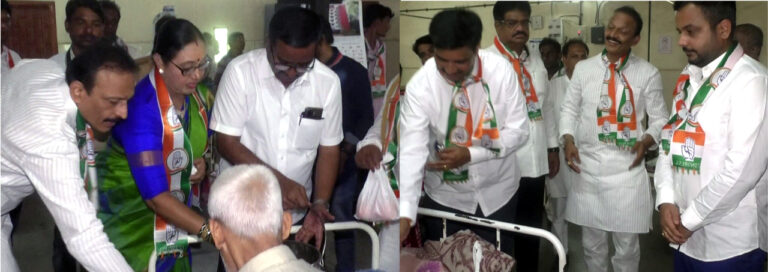 भाई जगताप के जन्मदिन के उपलक्ष में कुष्ठ रोगियों को भोजन वितरण