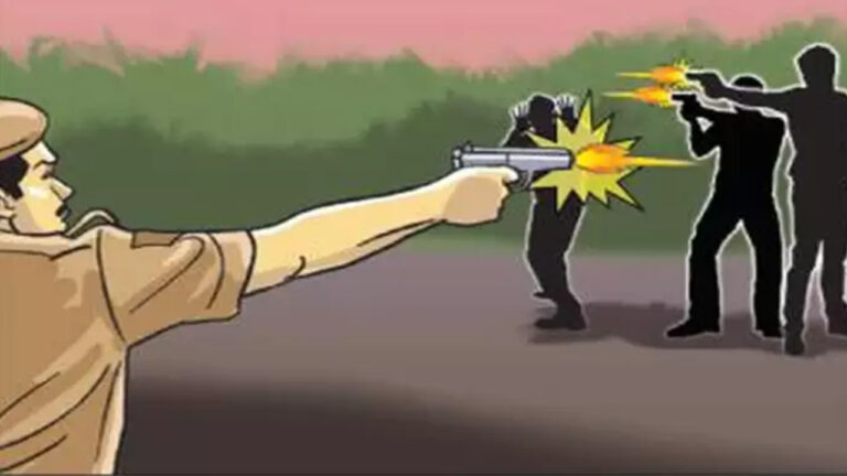 जौनपुर: पुलिस मुठभेड़ में दो बदमाश गिरफ्तार; दो फरार! सिपाही घायल