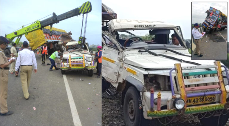 जलगांव में ट्रक ने दो पिकअप वाहनों को उड़ाया, हादसे में 7 की मौत अन्य छह घायल