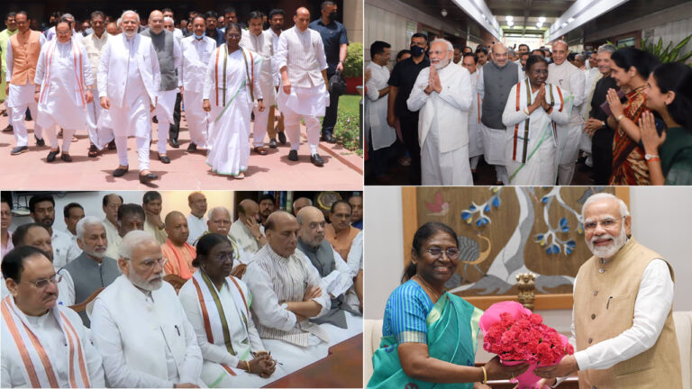 एनडीए राष्ट्रपति उम्मीदवार द्रौपदी मुर्मू ने किया नामांकन, पीएम मोदी समेत कई दिग्गजों ने दी बधाई