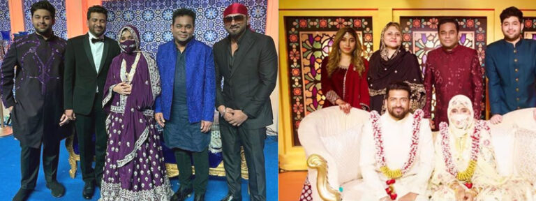 एआर रहमान की बेटी खतीजा की शादी के रिसेप्शन में पहुंची कई हस्तियां