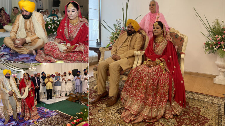 पंजाब के सीएम भगवंत मान की दुल्हन बनी डॉक्‍टर गुरप्रीत कौर