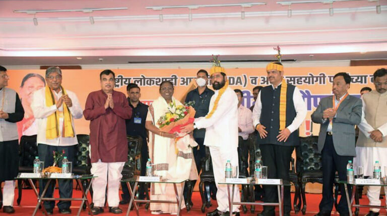 एकनाथ शिंदे का दावा- द्रौपदी मुर्मू को महाराष्ट्र से मिलेंगे रिकॉर्ड वोट