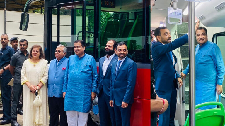 इलेक्ट्रिक हुई मुंबई की दो-मंजिला एसी बस, केंद्रीय सड़क परिवहन मंत्री नितिन गडकरी ने किया अनावरण