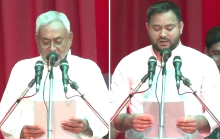 नीतीश ने ली आठवीं बार बिहार सीएम की शपथ, बीजेपी को दी चुनौती; बोले- 2024 के लिए सभी विपक्षी पार्टिया एकजुट हों!
