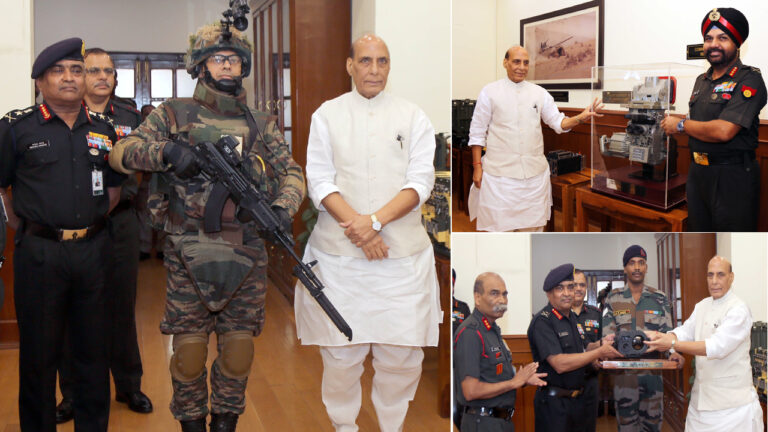 रक्षा मंत्री राजनाथ ने सेना को सौंपे 'निपुण' समेत कई अहम् हथियार, आर्मी किसी भी खतरे से निपटने को तैयार