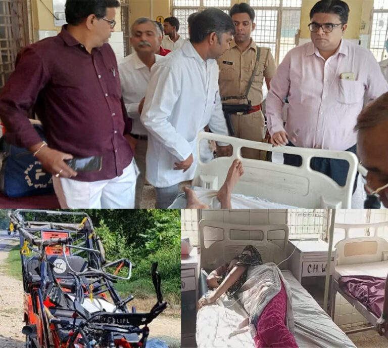 सुलतानपुर में ट्रक ने ई-रिक्शा को रौंदा, 3 की मौत, सात घायल