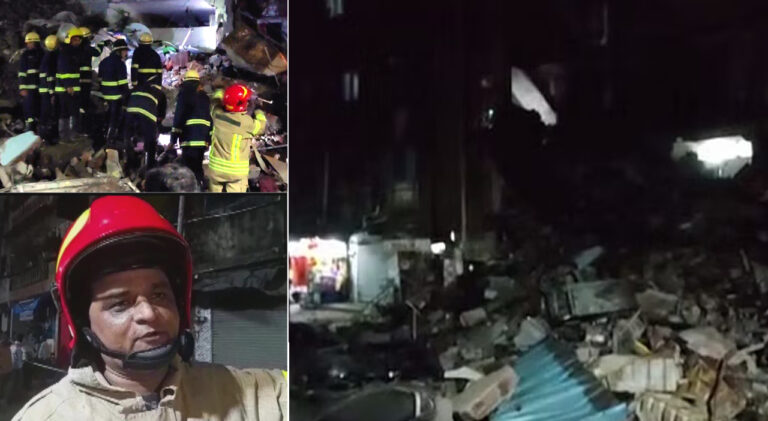नवी मुंबई में चार मंजिला इमारत ढहने से एक की मौत; रेस्क्यू आपरेशन जारी