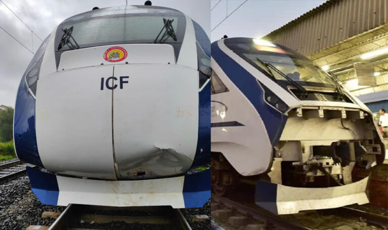 गाय को टक्कर मारने से फिर टूटी 'वंदे भारत एक्सप्रेस ट्रेन' की बॉडी, दो दिन में दूसरी घटना!