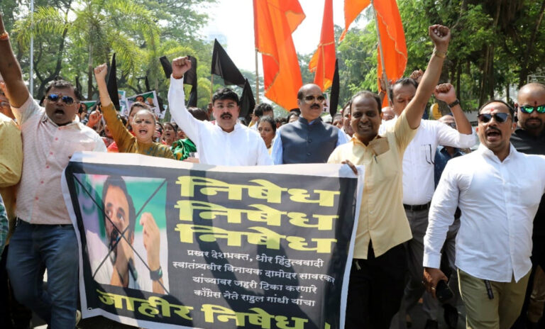 राहुल गांधी जब तक माफी नहीं मांगते, मुंबई में पैर नहीं रखने देंगे; शिंदे गुट के सांसद राहुल शेवाले की खुली चुनौती