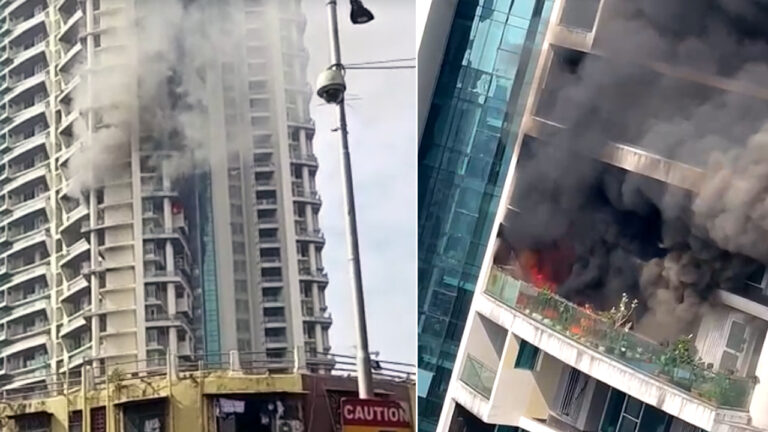 Fire Incident in वन अविघना पार्क