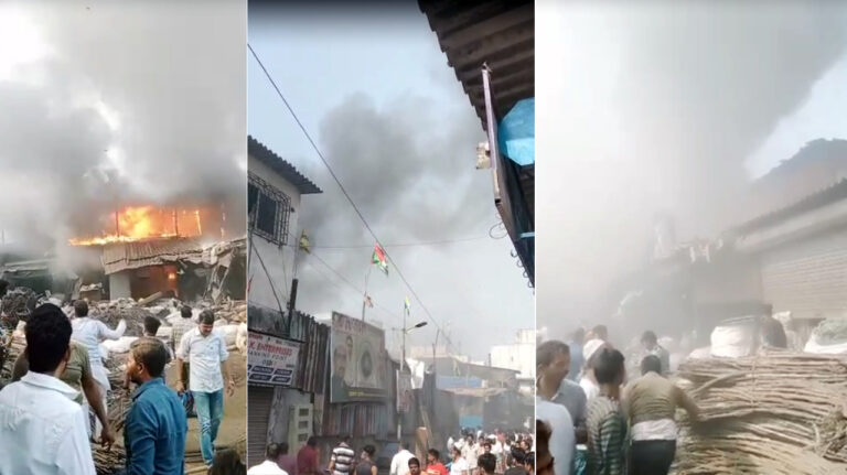 मुंबई के साकीनाका में 3 नंबर खाड़ी की झोपड़ी में लगी भीषण आग, आसपास की कई झोपड़ियां भी आग के चपेट में