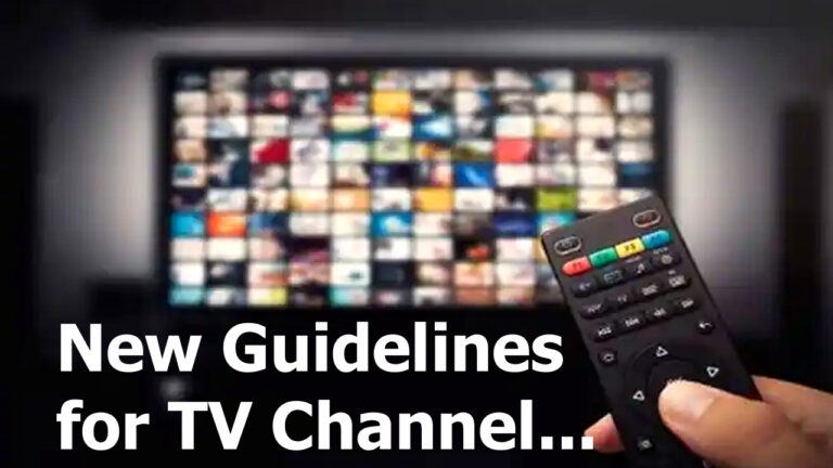 new guidelines for tv channels
