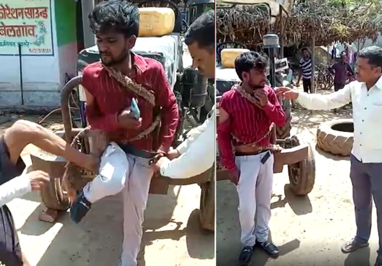 महाराष्ट्र में मजदूर को ट्रैक्टर से बांधकर की पिटाई; महिला से छेड़छाड़ का आरोप