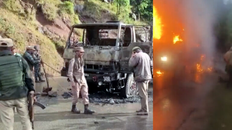 कश्मीर में आतंकियों का बड़ा हमला, सेना की गाड़ी पर बरसाई गोलियां, पांच जवान शहीद