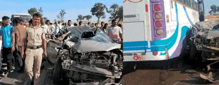 maharashtra bus car accident news