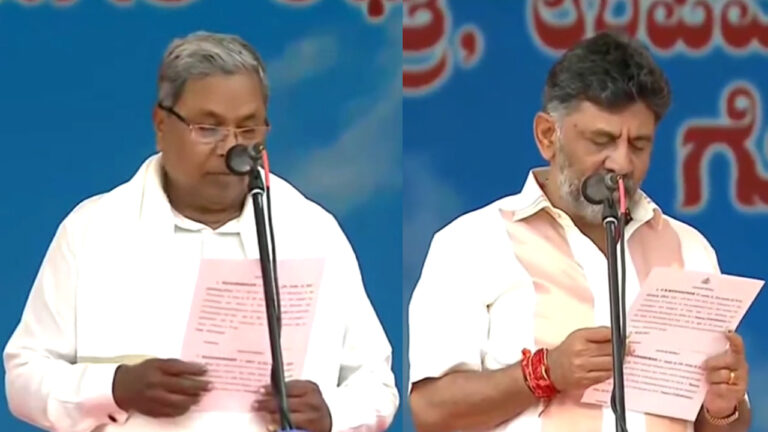 Siddaramaiah will take oath as the CM of Karnataka today