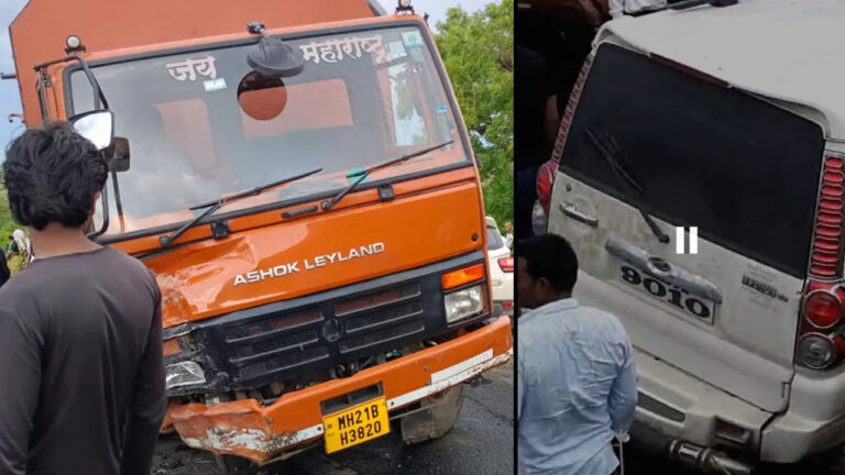 Road Accident In Patoda In Beed District