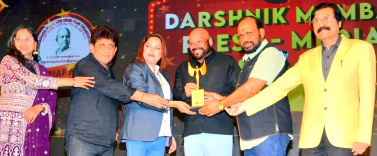 दिलशाद एस. खान को मिला ‘दादा साहेब फाल्के आइकॉन अवार्ड’